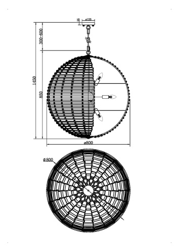 Подвесной светильник Maytoni MOD092PL-12CH фото 5