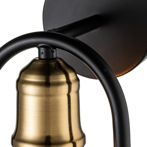 Настенный светильник Escada 659/1A E27*40W Black/Brass фото 4