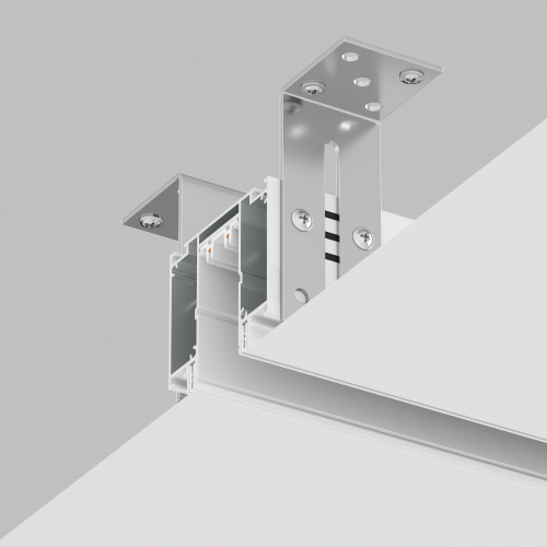 TR2014-WH Профиль-трек SLOTT for DENKIRS SMART, для натяжных потолков, 2 м, алюминий, белый фото 6