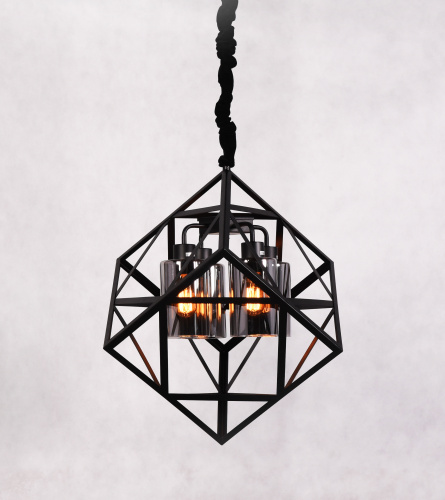 Подвесной светильник Lumina Deco Brutte LDP 11339-4 BK фото 2