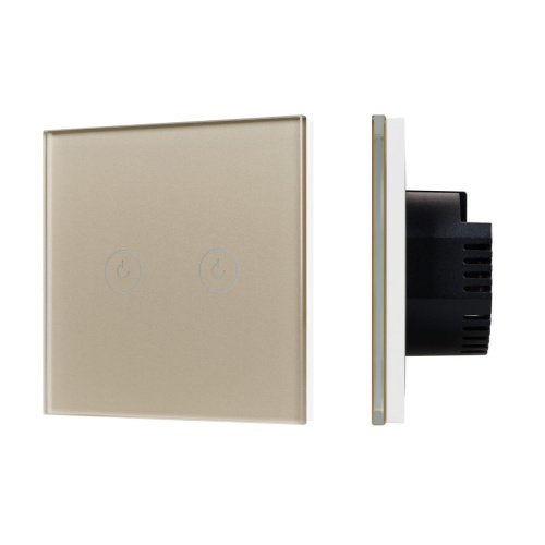 Выключатель сенсорный SWT-OMALI-S02-ZB-GD (250V, 10A, Zigbee) Arlight 050038