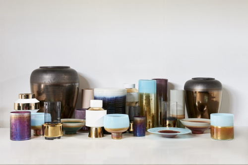 Ваза Object White And Gold M фото 2