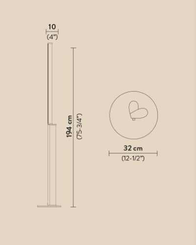 Торшер Modula Twisted light grey/plisse фото 7