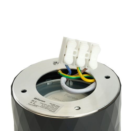 Светильник потолочный Feron HL388 Barrel PRISM GX53 12W 230V, черный фото 2