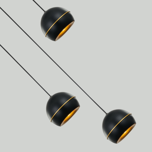 Подвесной светильник MD21001034-3A black/gold фото 3