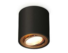 Комплект накладного светильника Ambrella light Techno Spot XS7532004 SBK/PYG черный песок/золото желтое полированное (C7532, N7004)