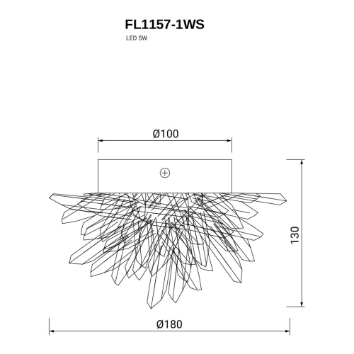 Бра Sorpresa FL1157-1WS фото 2