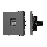 Механизм компьютерной розетки SCT-NOBE-MPC1-SFPL-GR (RJ-45, CAT6) Arlight 054307