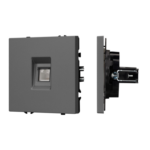 Механизм компьютерной розетки SCT-NOBE-MPC1-SFPL-GR (RJ-45, CAT6) Arlight 054307