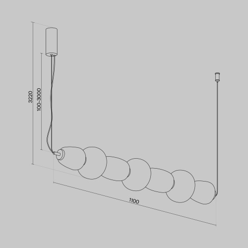 Подвесной светильник Maytoni MOD267PL-L42CH3K фото 7