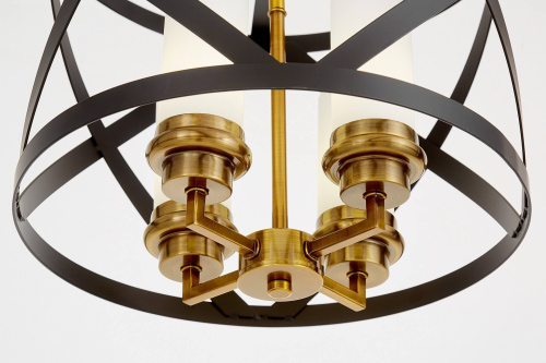 Подвесной светильник Lumina Deco Astila LDP 1242-4 BK+MD фото 3