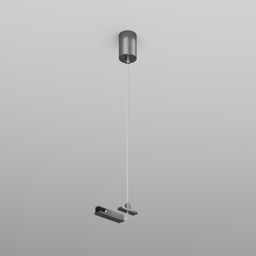 TR5717-DN Подвод питания для подвесного монтажа трека SHINE BASE, 48V DC, IP20, 2м, темный никель, алюминий