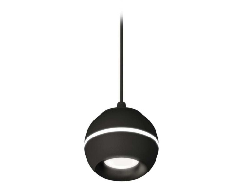 Комплект подвесного светильника Ambrella light Techno Spot XP1102001 SBK/PBK черный песок/черный полированный (A2302, C1102, N7011)