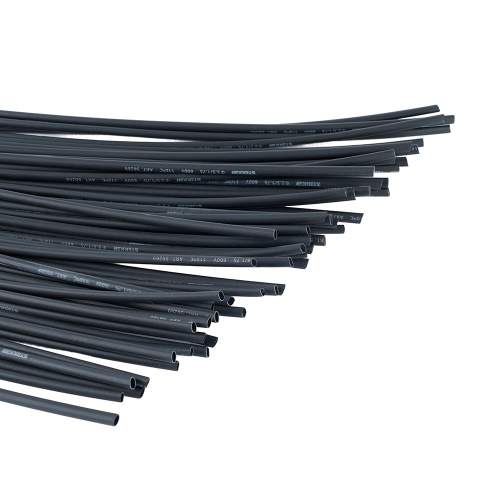 Набор термоусадочных трубок STEKKER HST-35175-100BK, длина 100 см., коэф. усадки 2:1 фото 4