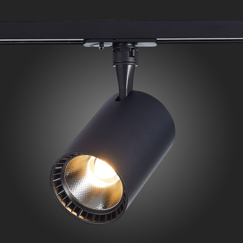 ST351.446.20.24 Св-к трек. Черный LED 1*20W 4000K 1 800Lm Ra?80 24° IP20 L118xW78xH174 100-240V BASE фото 3