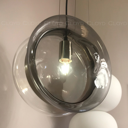 Подвесной светильник Cloyd EPICANTUS P1 / Ø28 см - никель - дымчатое стекло (арт.11355) фото 2
