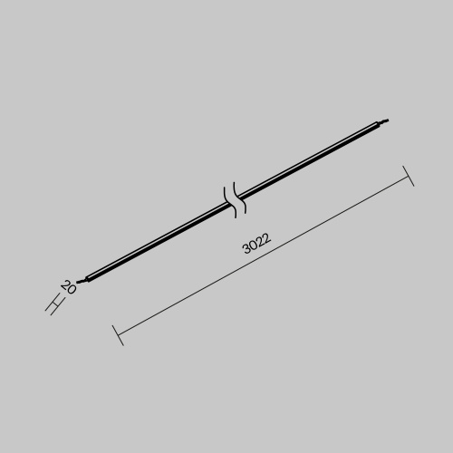 Комплектующие для уличной трековой системы с токоведущими элементами Outdoor O-TR001-PL-L3 фото 3