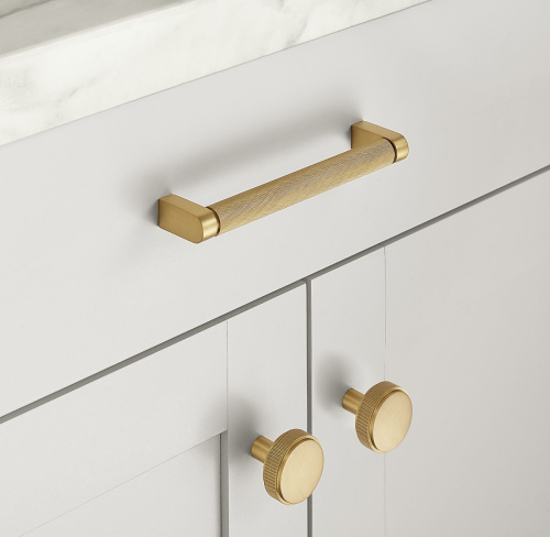 Ручка-скоба Lambeth Knurled L.20.3 Polished Brass фото 2