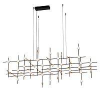 Люстра Molecular 55 black/gold