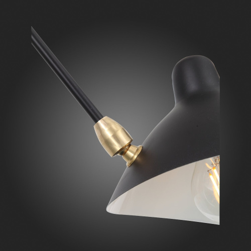 SL305.402.06 Люстра потолочная ST-Luce Черный/Черный, Белый E27 6*60W SPRUZZO фото 8