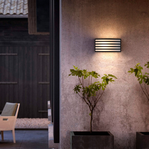 Настенный уличный светильник 1409 TECHNO черный IP54 1409 TECHNO чёрный фото 2