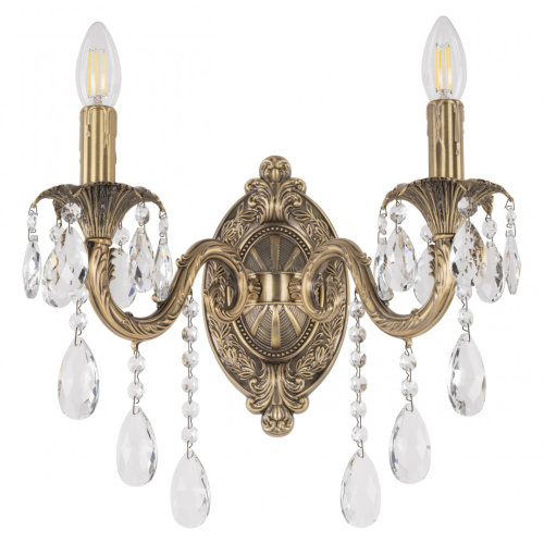 Бра с хрустальными подвесками AL7901B10/2/175 B FP Bohemia Ivele Crystal (Богемия Ивеле Кристалл)