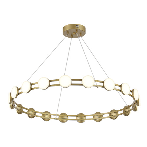 SL6610.203.20 Светильник подвесной ST-Luce золотистый/белый LED 1*40W 4000K MONRO фото 4