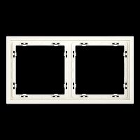 Рамка пластиковая S70 на 2 пост, (хлопок) Voltum VLS100213