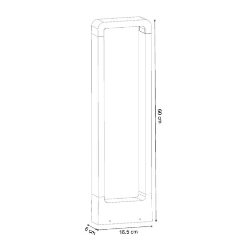 Уличный светодиодный светильник Arte Lamp Trapezio A2060PA-1BK фото 3