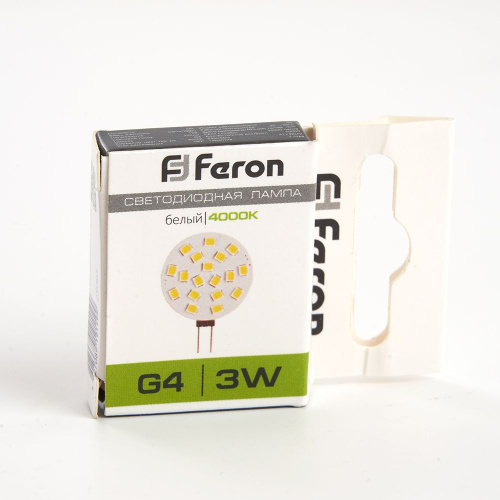 Лампа светодиодная Feron LB-16 G4 3W 12V 4000K фото 6