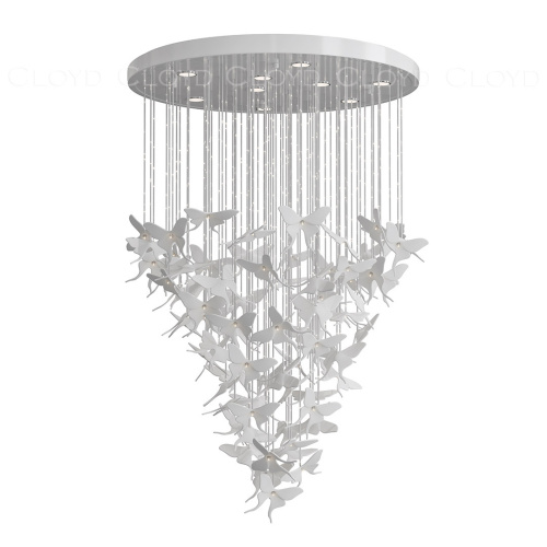 Люстра Cloyd TROPICA C9 / выс. 120 см - керамика - белый (арт.11531) фото 4