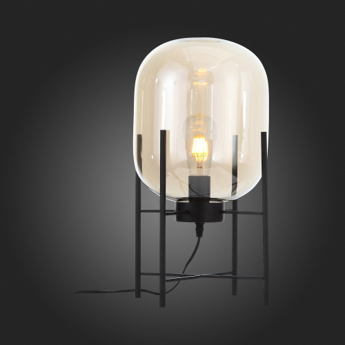 SL1050.505.01 Прикроватная лампа ST-Luce Черный/Коньячный E27 1*40W (из 2-х коробок) BURASCA фото 3