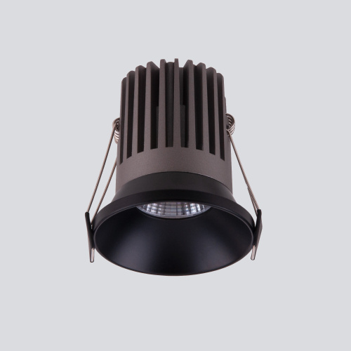 Встраиваемый точечный светодиодный светильник 25026/LED 7W 4200K BK черный фото 2