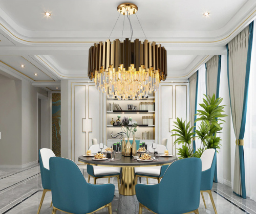 Люстра Barclay L6 gold фото 3