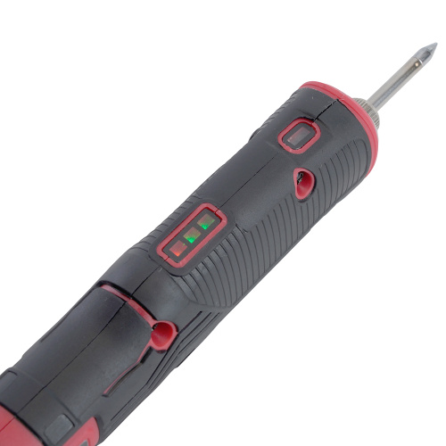 Паяльник беспроводной 8W, нихромовый нагреватель, 1800 mAh, 5В, красный/черный, PLE801-08 фото 5
