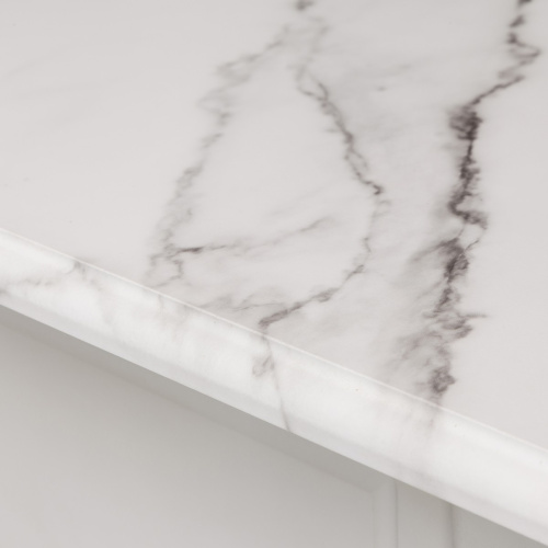 Каминокомплект CAROLINA/БОСТОН Мрамор белый с очагом Электроочаг EVRIKA 25.5 фото 8