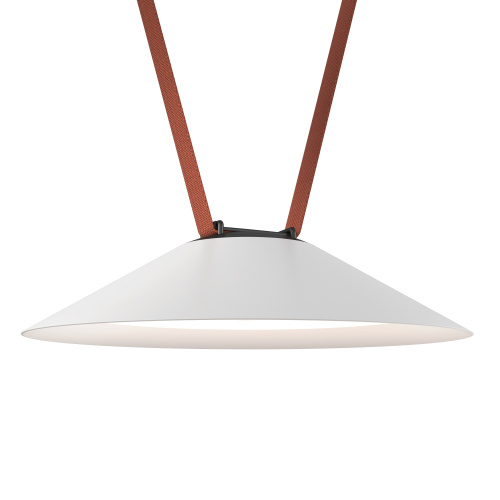 DK5565-WH+BK Cветильник для трека-ремня Belty, серия Flow, со светодиодом, D300*H71мм, 48V DC, 12W, RA90, 120°, 3000K, IP20, белый с черным, алюминий фото 6