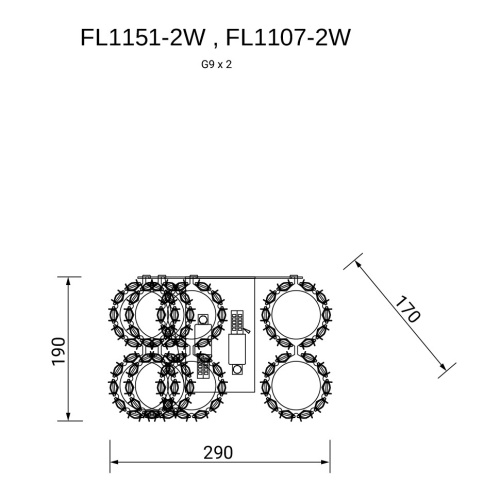 Люстра подвесная Brilliance Chrome FL1107-13P фото 2 Люстра подвесная Brilliance Chrome FL1107-13P фото 2