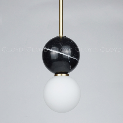 Подвесной светильник Cloyd AUSTA-C P1 / латунь - черн.мрамор (арт.11621)