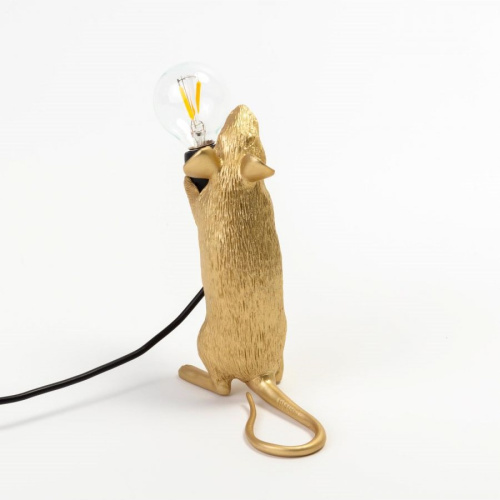 Настольная лампа Mouse Lamp Standing GOLD USB фото 5 Настольная лампа Mouse Lamp Standing GOLD USB фото 5