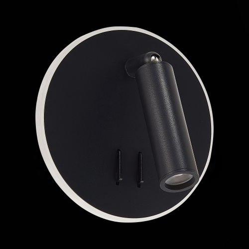 SL1586.413.01 Светильник настенный Черный LED 1*8W 3000K 624Lm Ra>80 24° IP20 L-xW155xH155 170-240V Настенные светильники фото 8