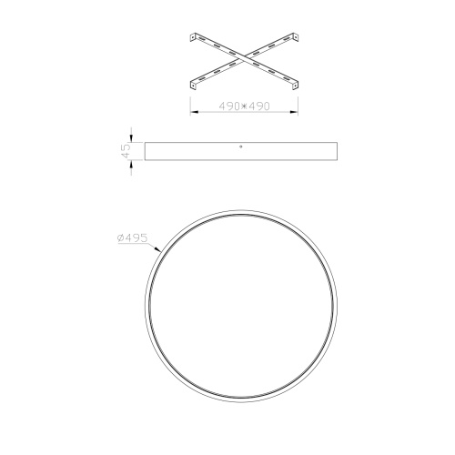 Настенно-потолочный свет Escada 10226/SG LED*43W Mars фото 6