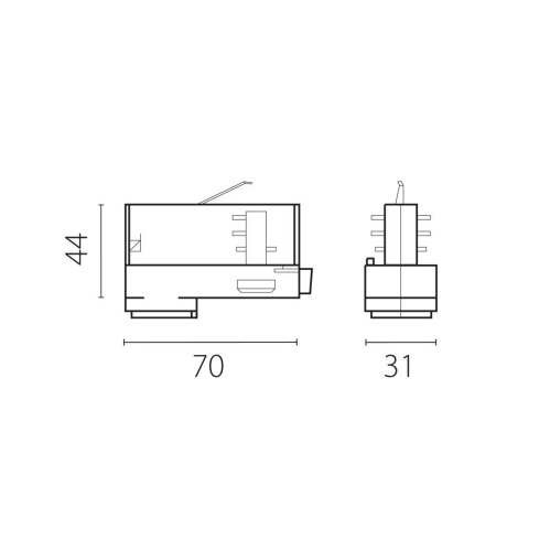 Адаптер для светильника к треку 5030xx-R/5040xx-(F)/(R) Quattro Lightstar 594006-403 фото 3
