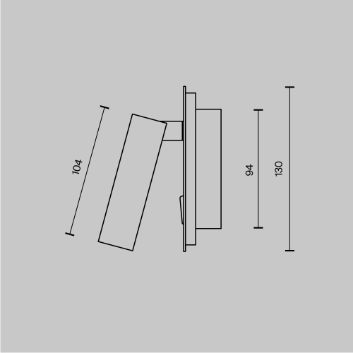 Настенный светильник (бра) Technical C175-WL-01-6W-B фото 8