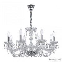 Люстра хрустальная 119/8/240 Ni Bohemia Ivele Crystal (Богемия Ивеле Кристалл)