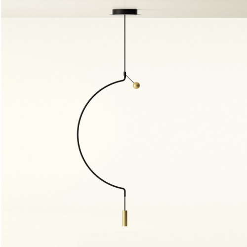 Подвесной светильник Liaison M1 black/gold фото 5