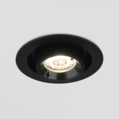 Встраиваемый точечный светодиодный светильник 9917 LED 10W 4200K черный матовый фото 2