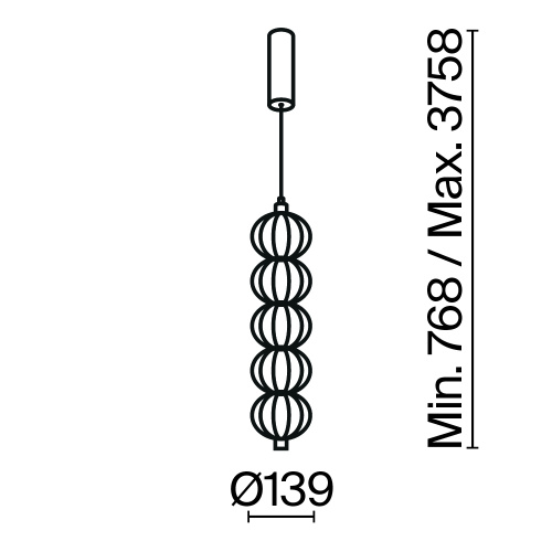 Подвесной светильник Maytoni MOD216PL-L10G3K фото 4