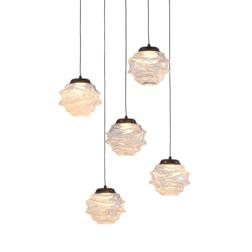 Подвесной светильник MD25030003-5A matt black/clear