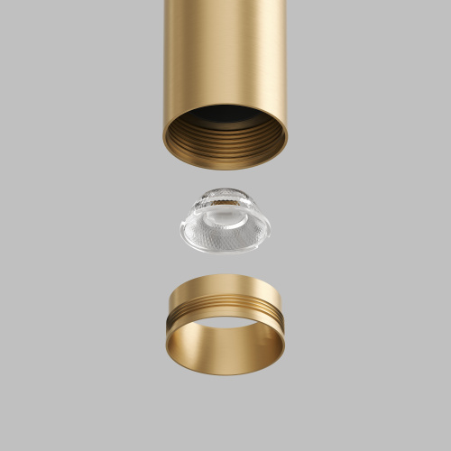 DK5742-SB Светильник для трека SHINE SPOT со светодиодом, D35*H100, 48V DC, 8W*2 , RA?90, 3000K, IP20, сатинированная латунь, алюминий фото 7